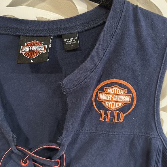 Harley Davidson sleeveless top - Picture 2 of 5